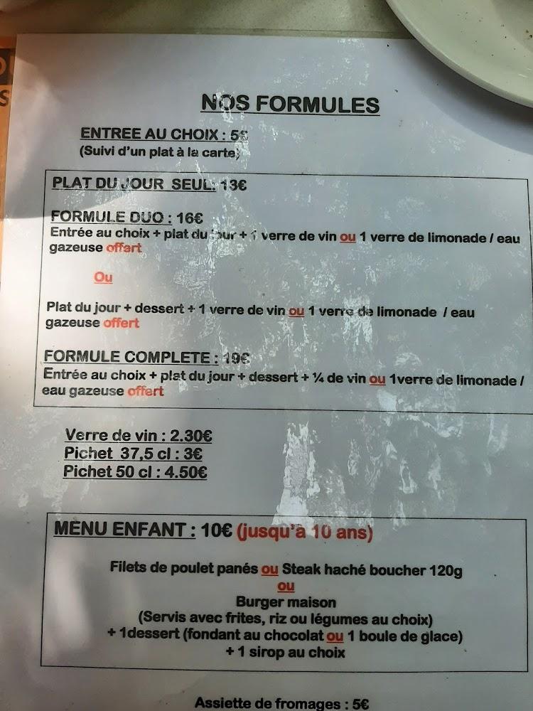 Le bellevue. Relais routier...Bar restaurant - Menu Image 1